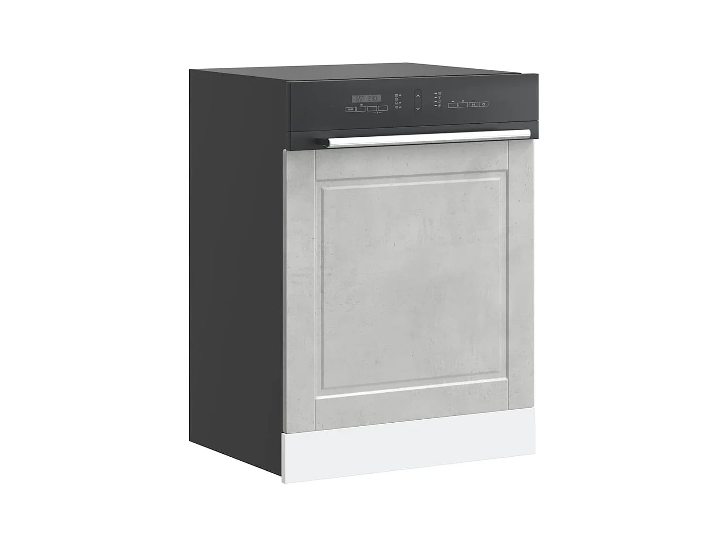 Pannello lavastoviglie cemento grigio 60x1,5x67 cm