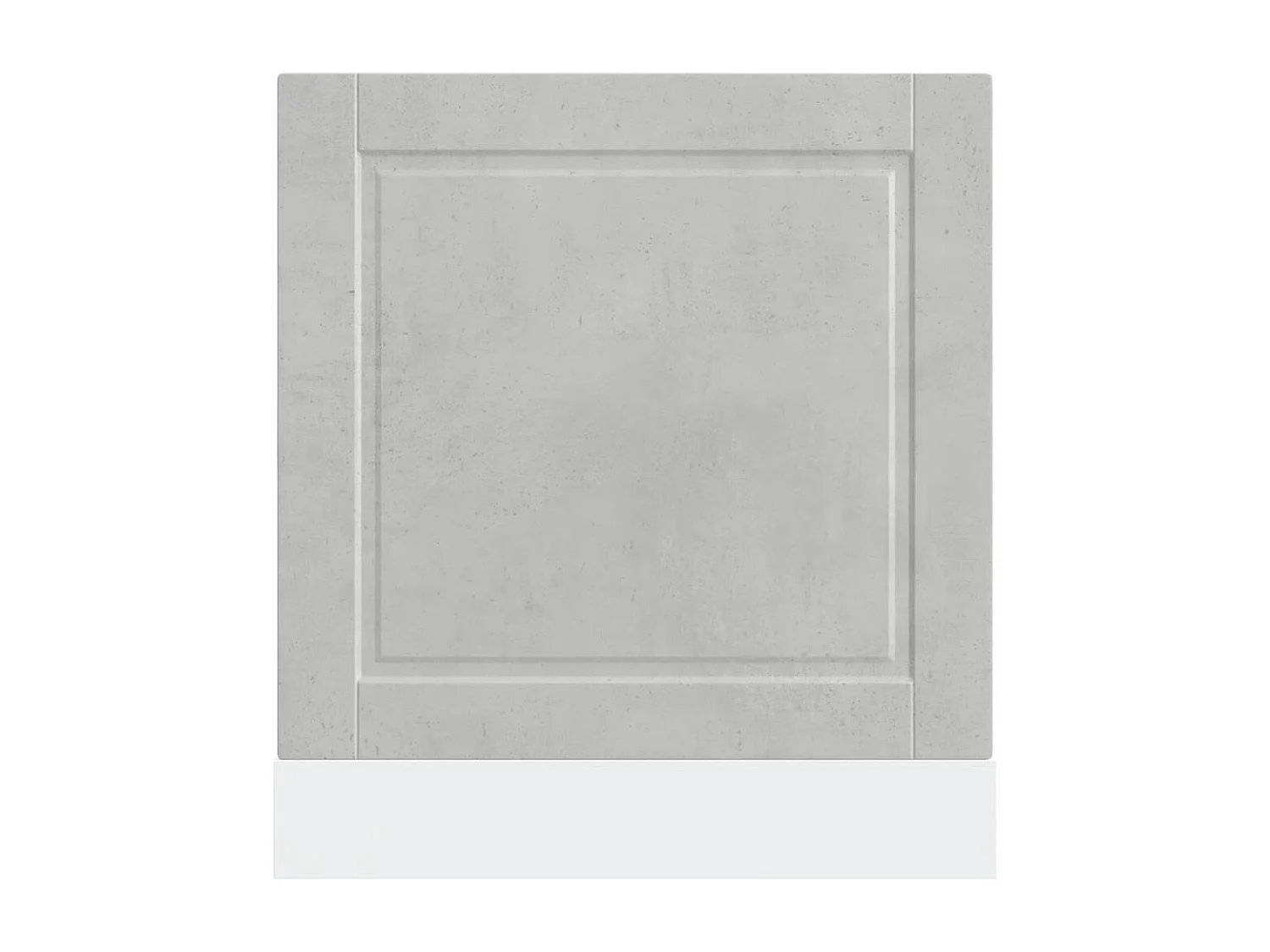 Panneau de lave-vaisselle gris béton 60x1,5x67 cm