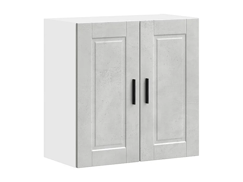 Armoire murale de cuisine gris béton bois d'ingénierie