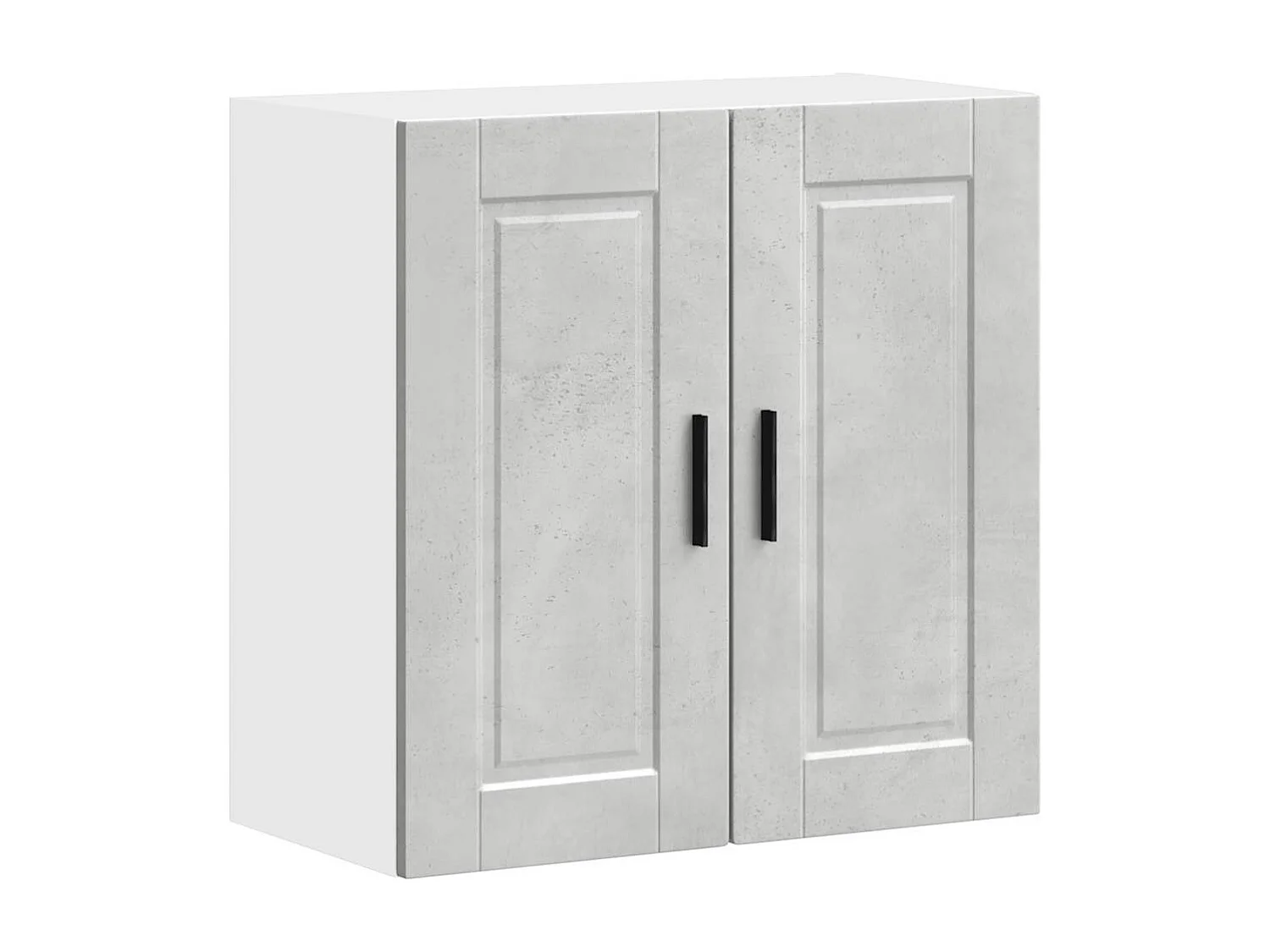 Armoire murale de cuisine gris béton bois d'ingénierie