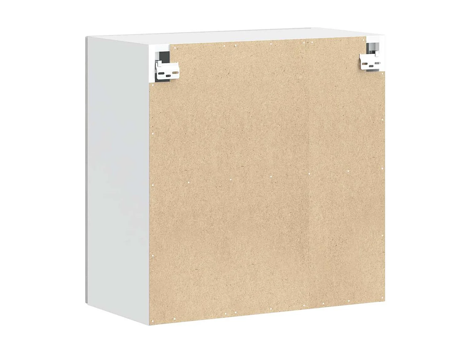 Armoire murale de cuisine gris béton bois d'ingénierie