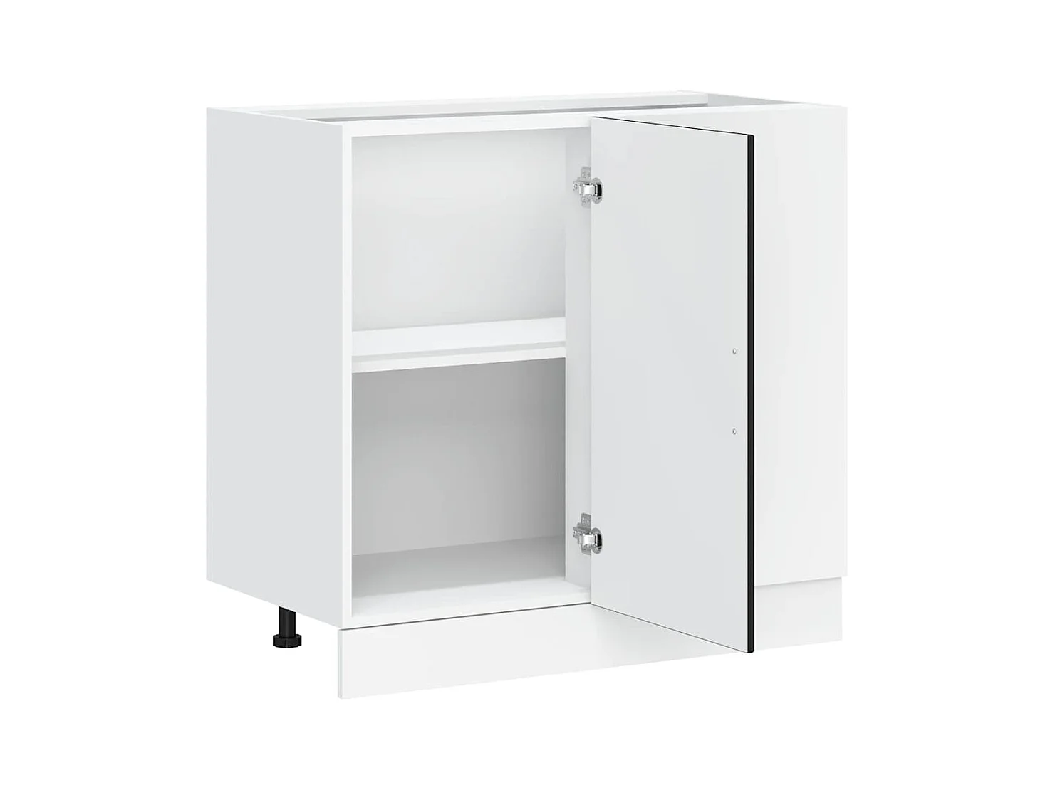 Mobile da cucina in legno ingegnerizzato nero Porto