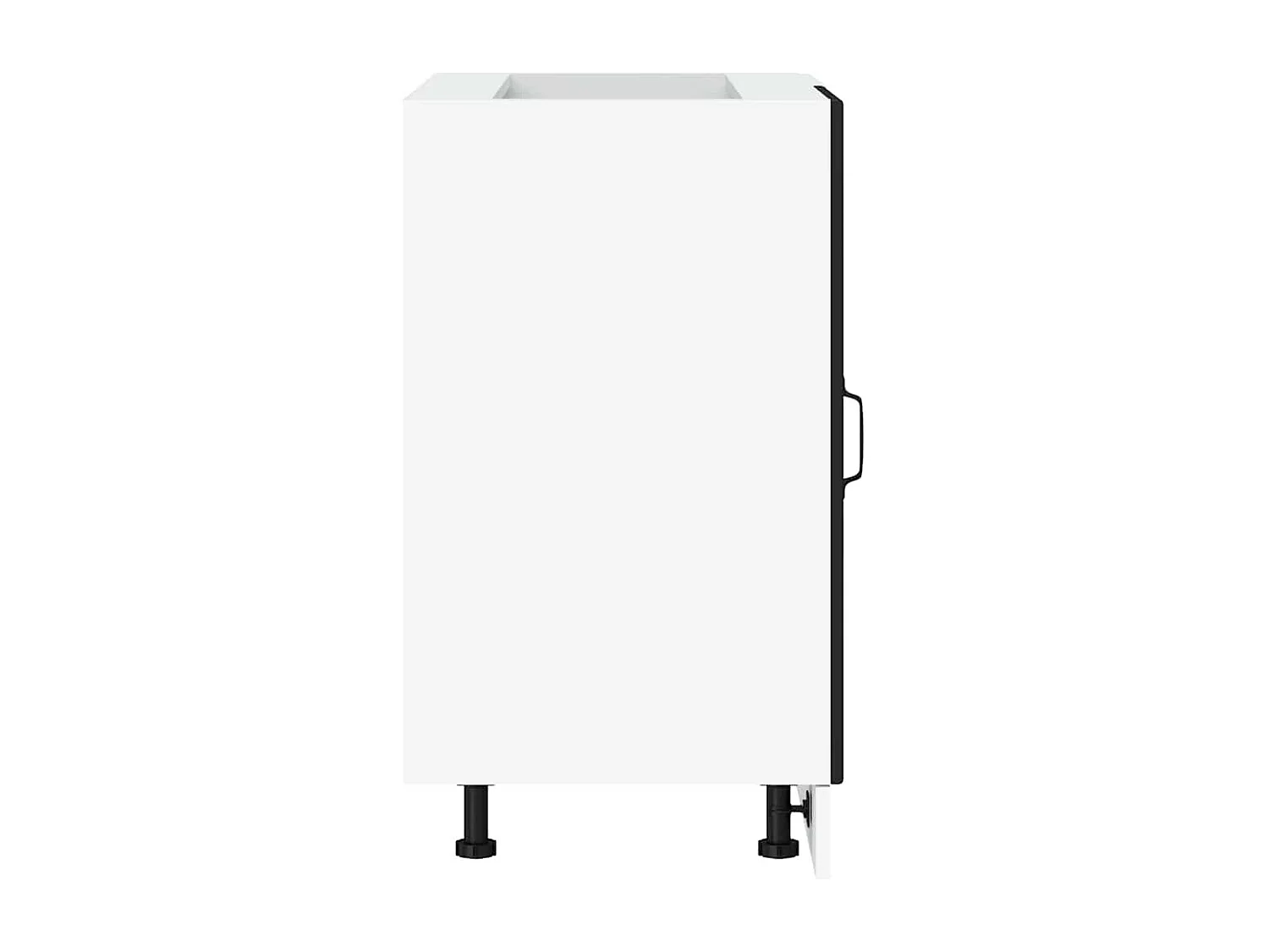 Mobile da cucina in legno ingegnerizzato nero Porto