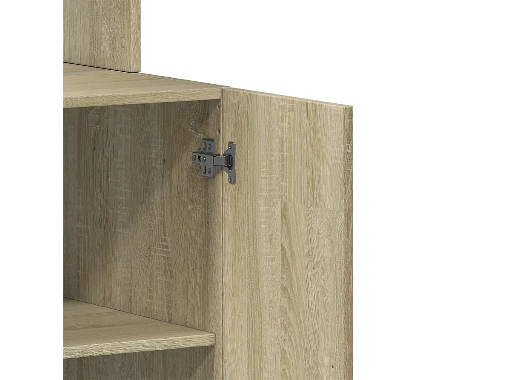 Mueble de cocina de roble Sonoma 60x50x180 cm madera de ingeniería