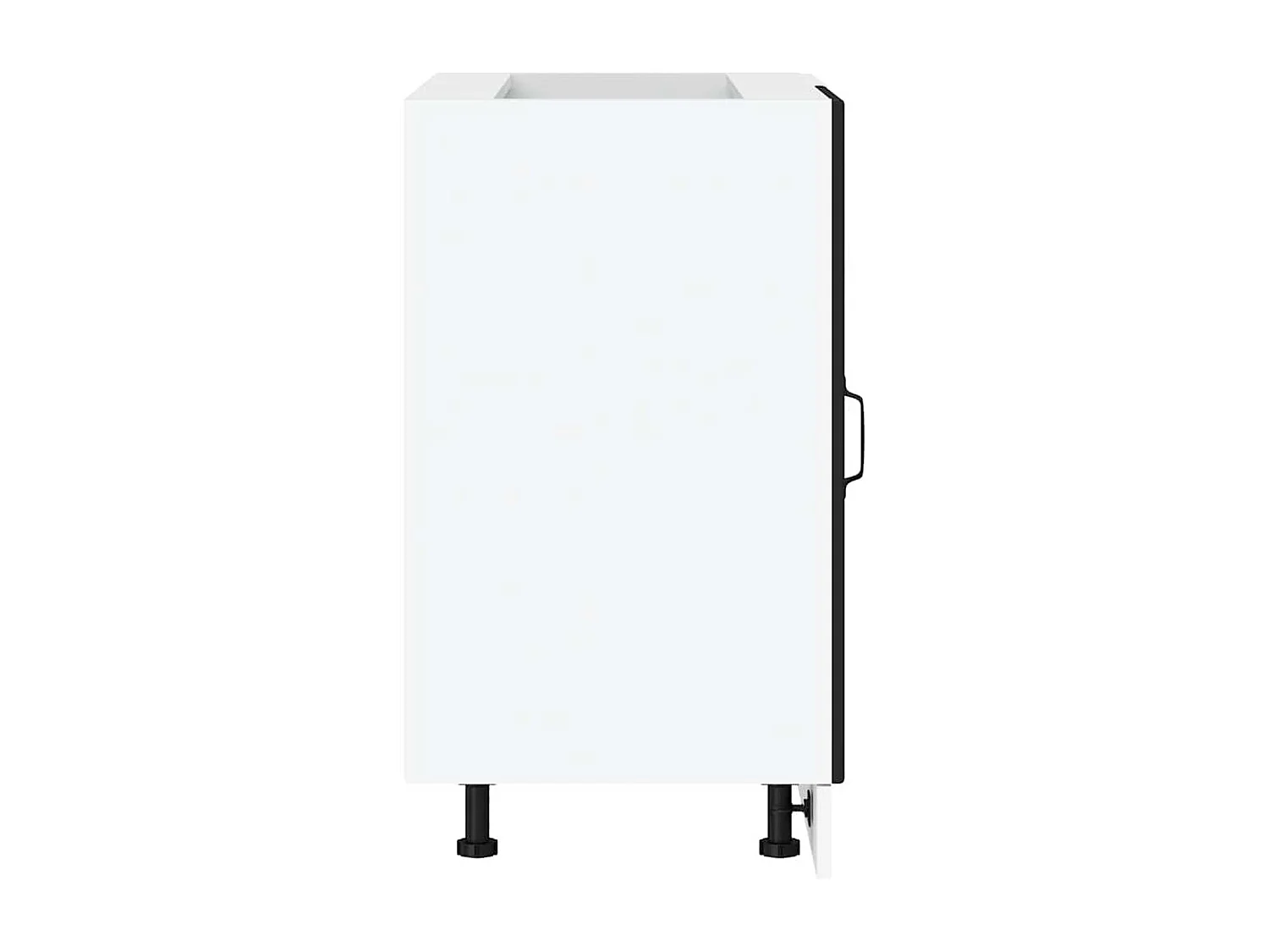 Base cucina in legno ingegnerizzato nero "Lyon"