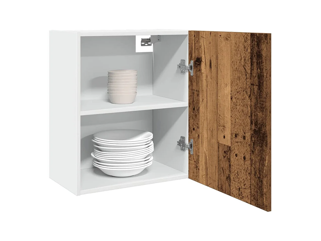 Hangkast "Lyon", oud hout, 50x31x60 cm