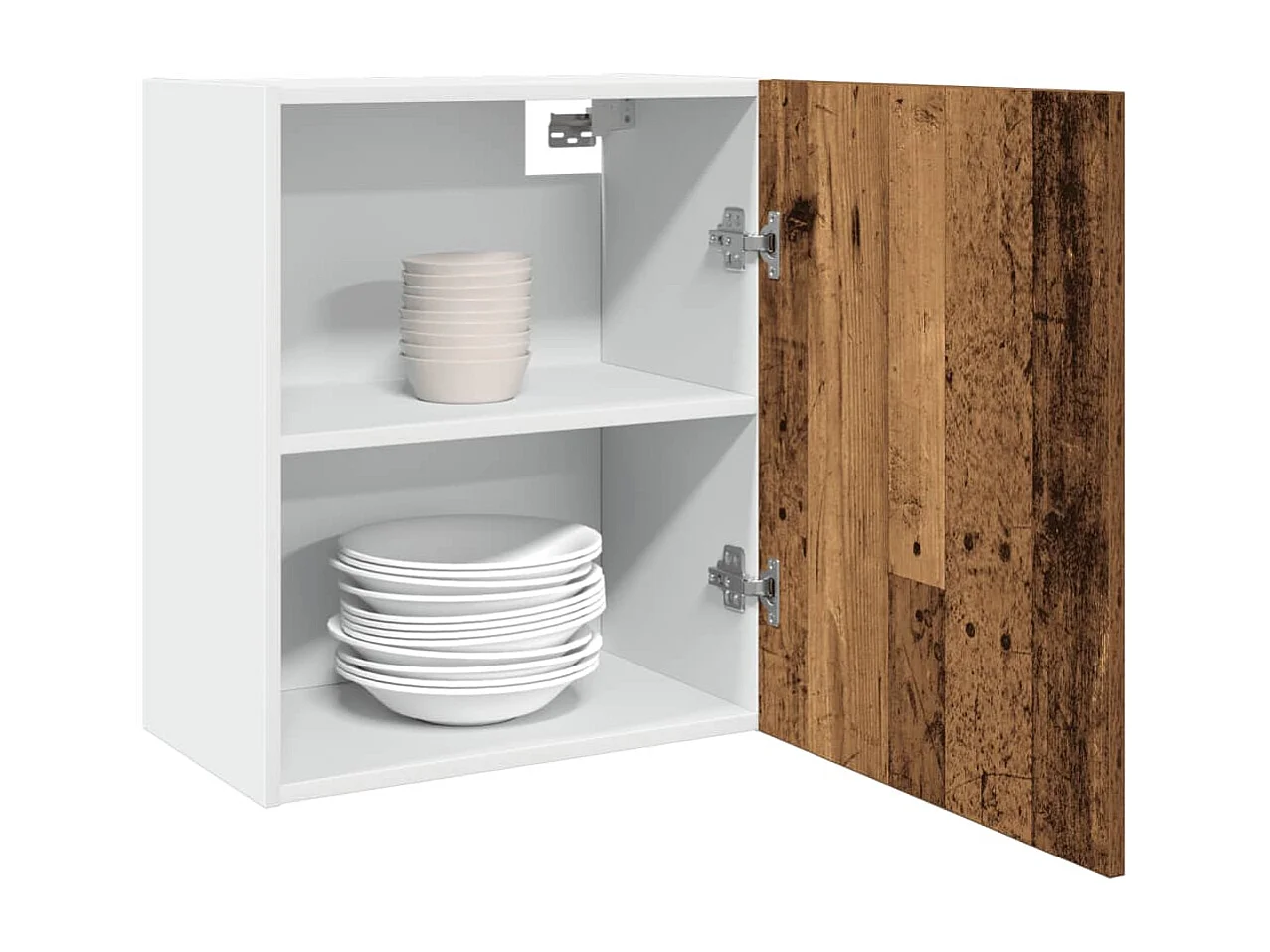 Armoire suspendue vieux bois 50x31x60 cm