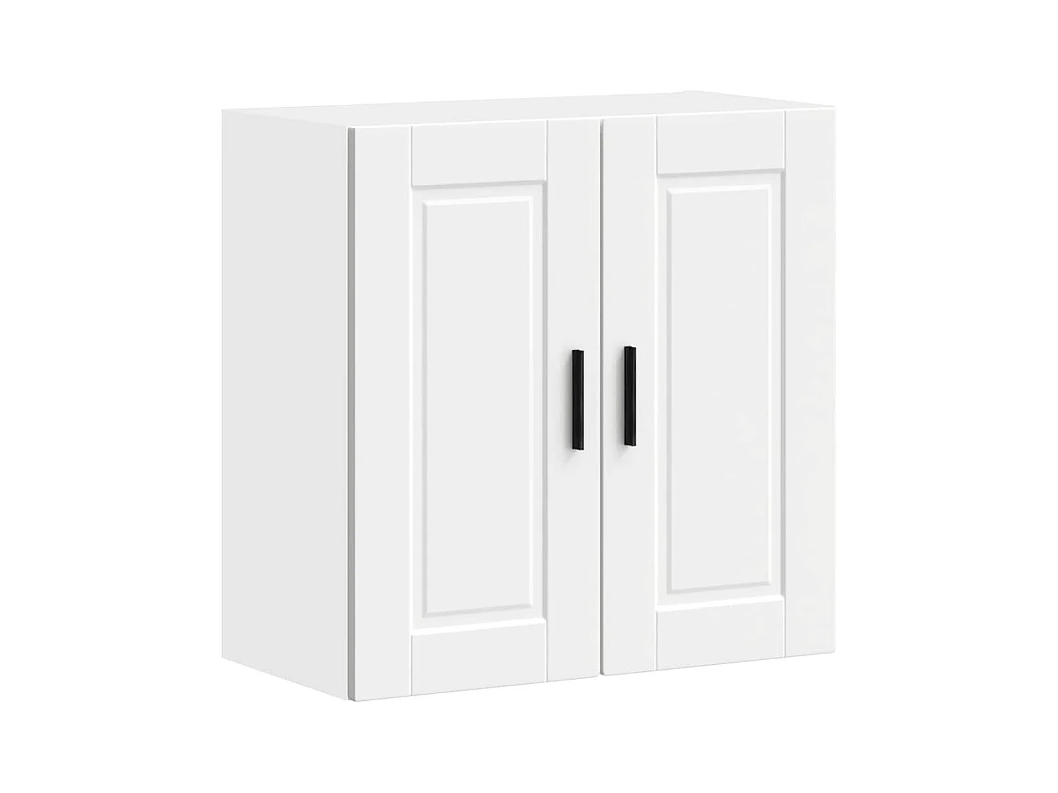 witte bewerkte houten keukenwandkast