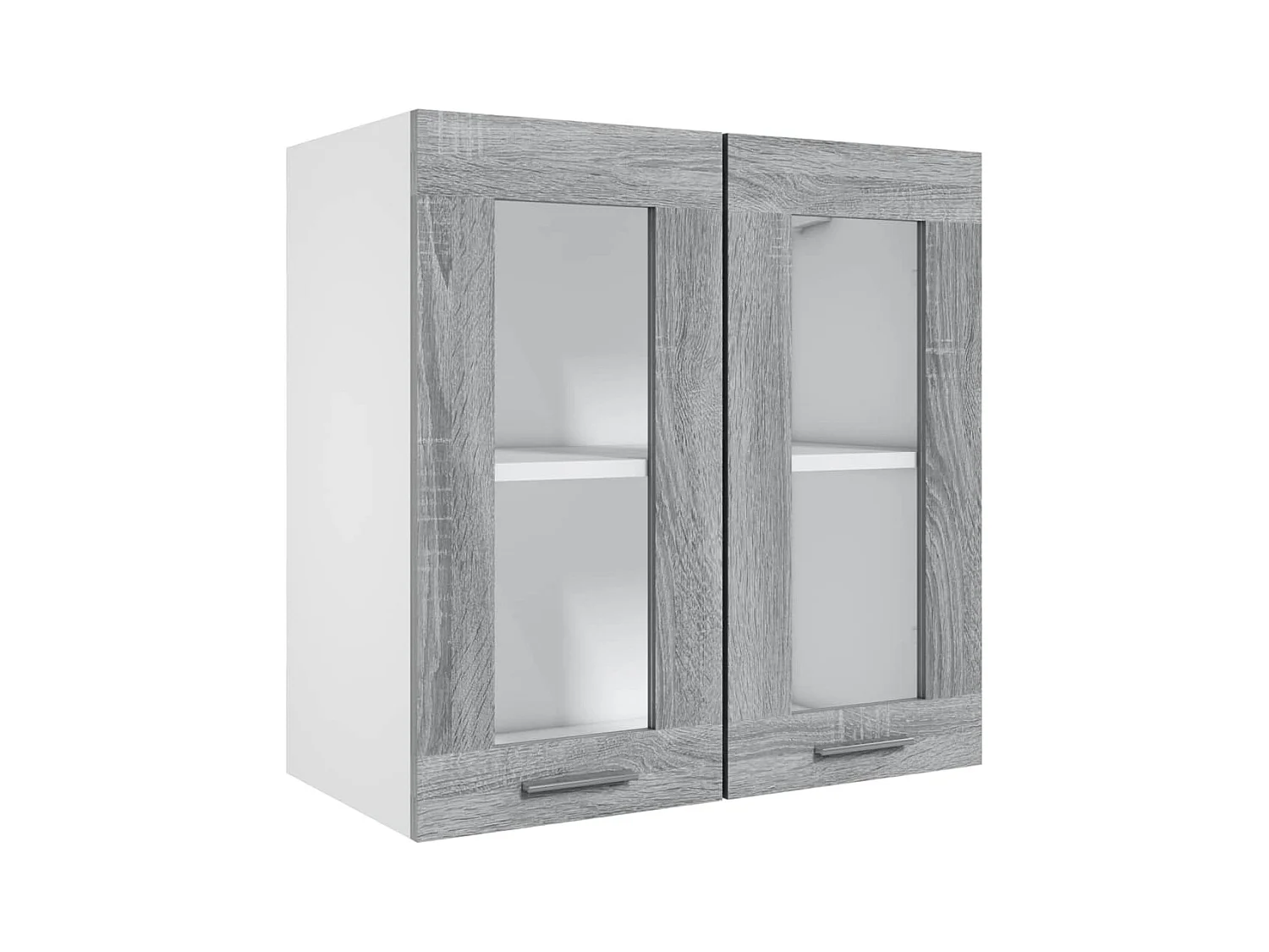 Armoire en verre suspendue Sonoma gris