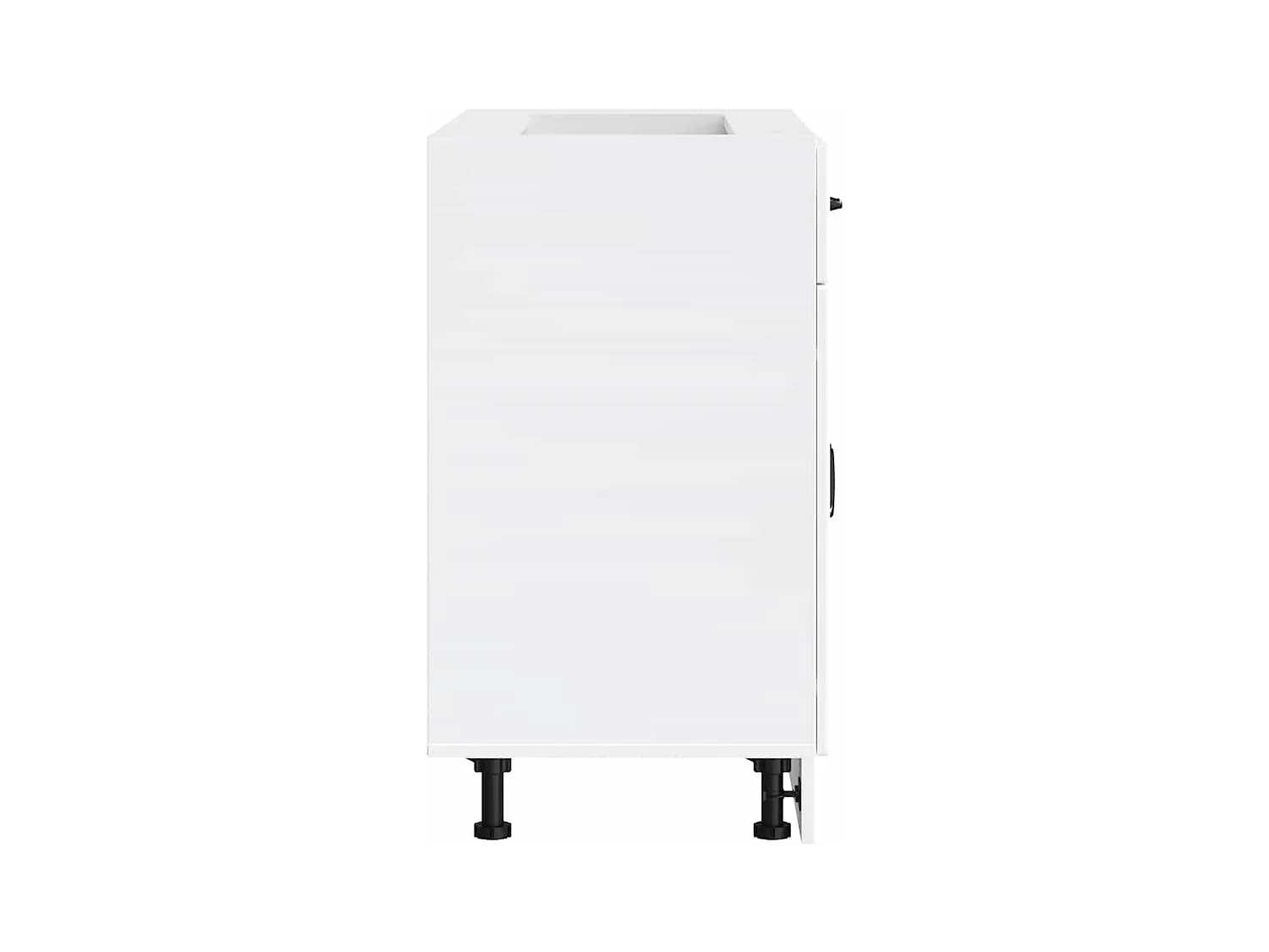 Mobile da cucina in legno ingegnerizzato bianco lucido