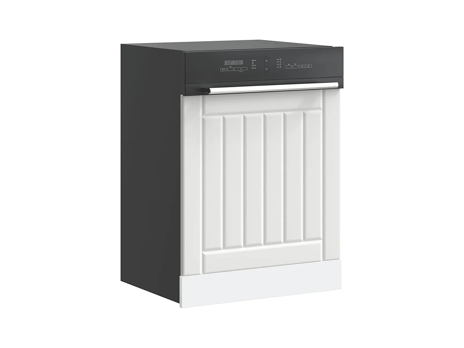 Pannello per lavastoviglie in legno ingegnerizzato bianco Lucca