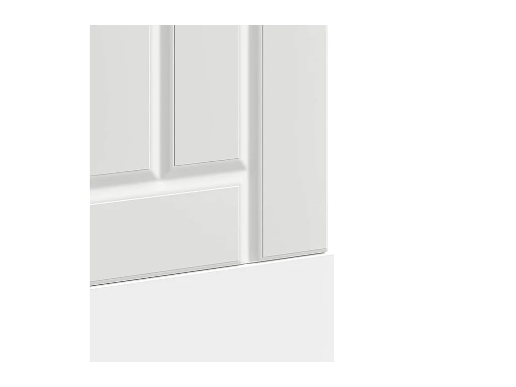 Pannello per lavastoviglie in legno ingegnerizzato bianco Lucca