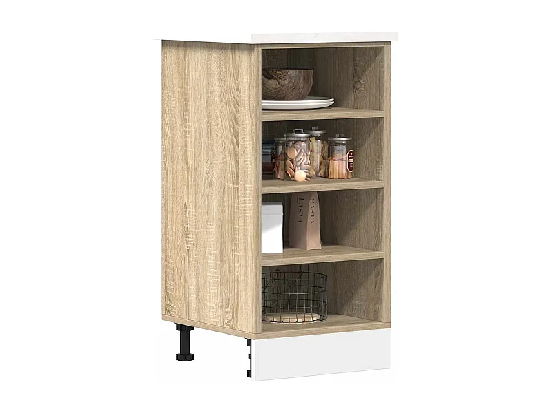 Armoire basse chêne sonoma 40x44,5x81,5 cm