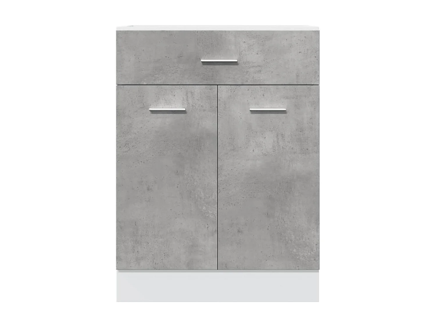 Armoire de plancher à tiroir Gris béton 60x46x81,5 cm