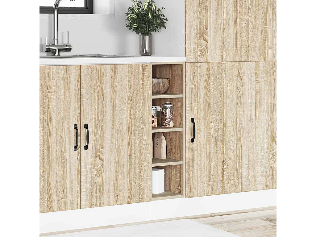 Armoire basse chêne sonoma 20x44,5x81,5 cm