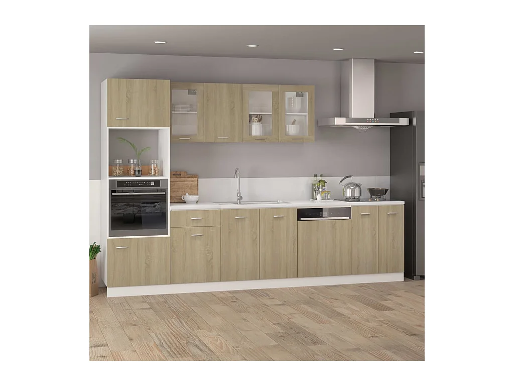 Armoire de plancher Chêne sonoma Bois d’ingénierie