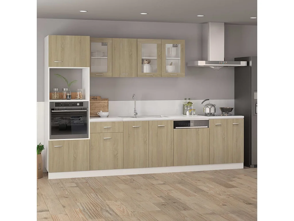 Armoire de plancher Chêne sonoma Bois d’ingénierie