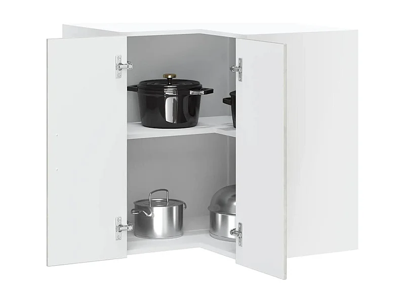 Betongrau Küchen-Hängeeckschrank