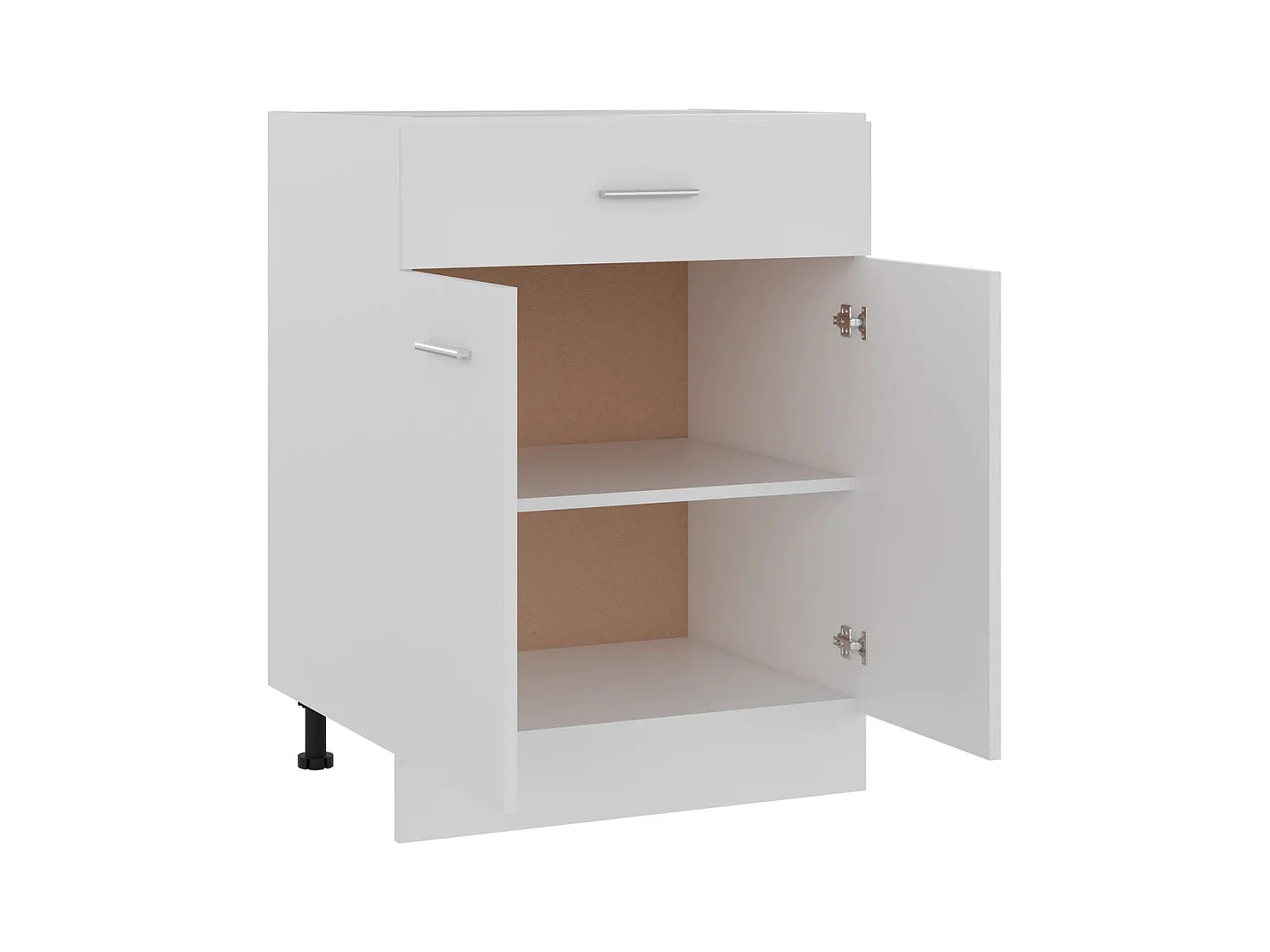 Armoire de plancher à tiroir Blanc