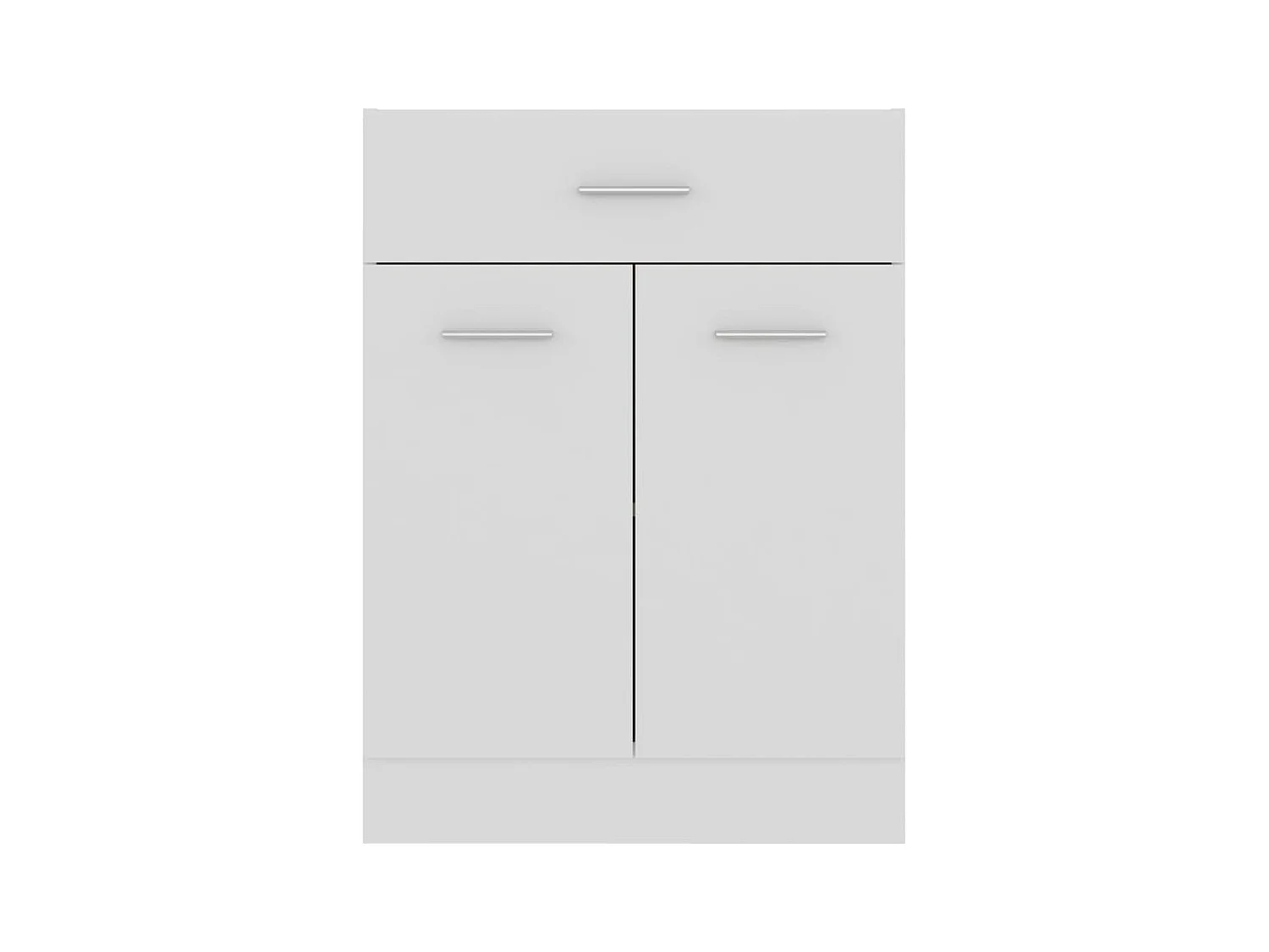 Armoire de plancher à tiroir Blanc