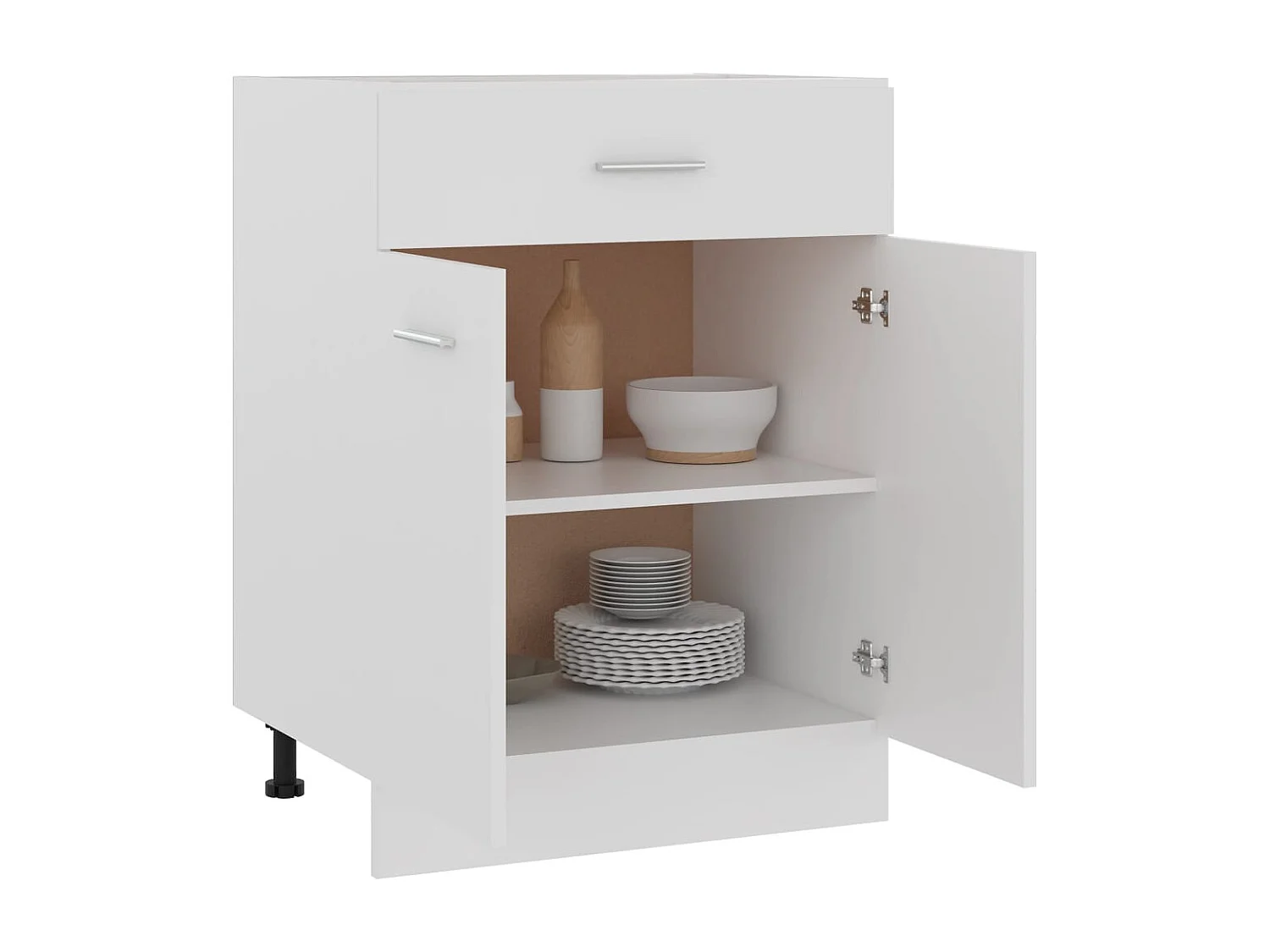 Mueble de suelo con cajones en color blanco