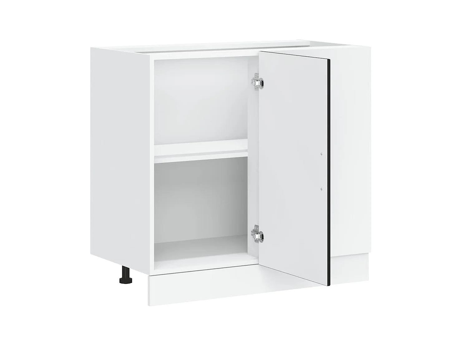 Mobile da cucina in legno ingegnerizzato nero