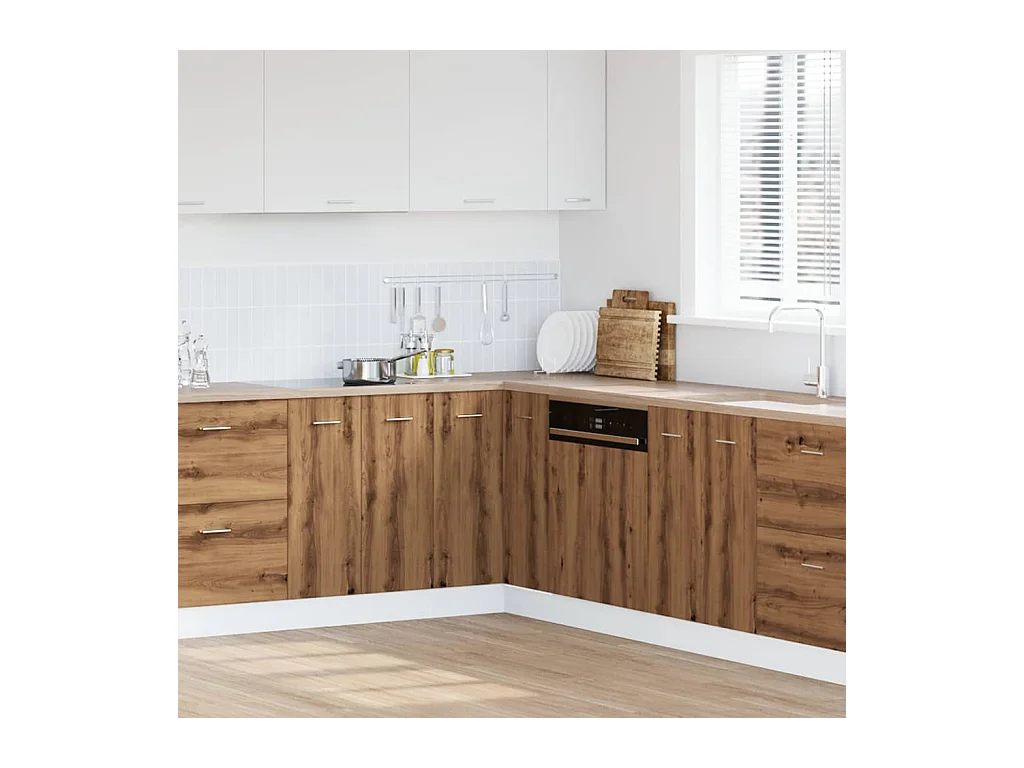 Küchenschrank "Lyon", handgefertigte Eiche, 75,5x75,5x81,5 cm