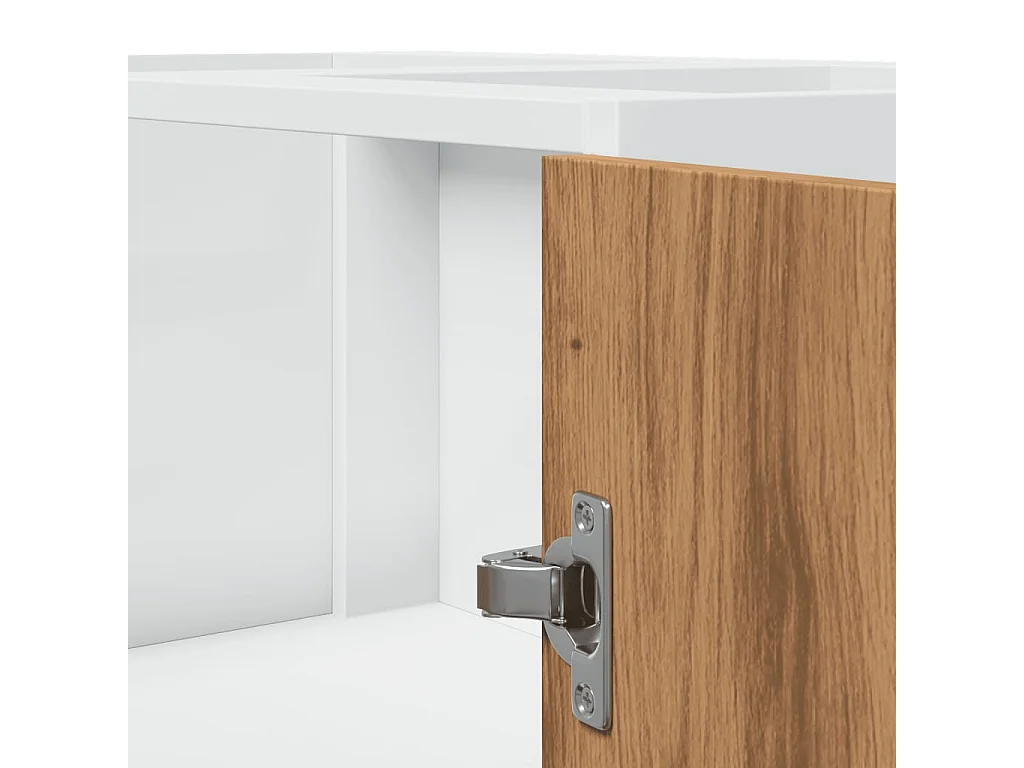 Mobile da cucina "Lyon", rovere lavorato a mano, 75,5x75,5x81,5 cm