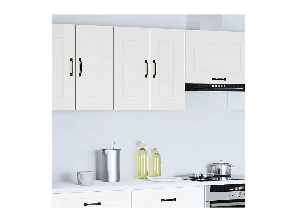 Armoire murale de cuisine blanc bois d'ingénierie