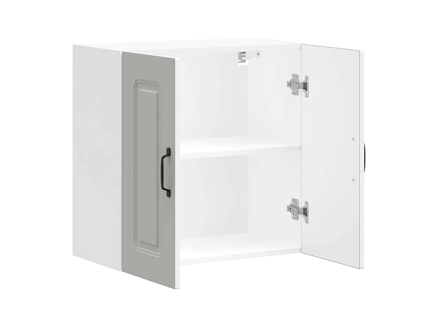 Armario de pared de cocina de madera de ingeniería blanca