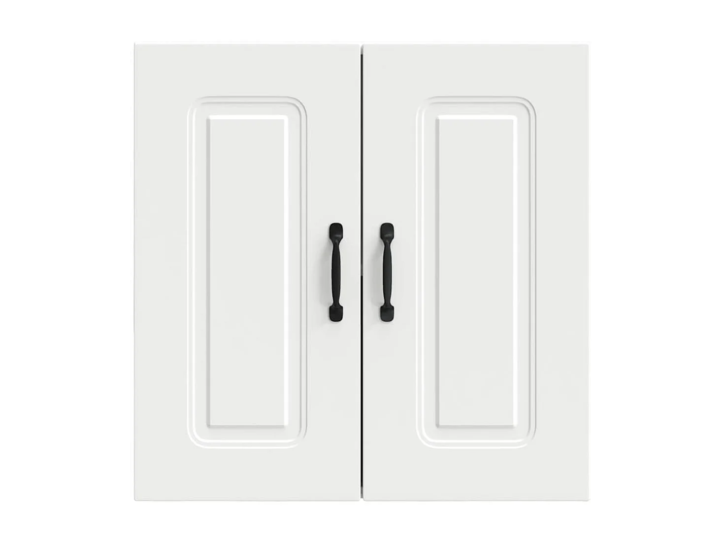 Armario de pared de cocina de madera de ingeniería blanca