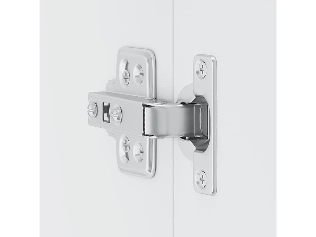 Armario de pared de cocina de madera de ingeniería blanca