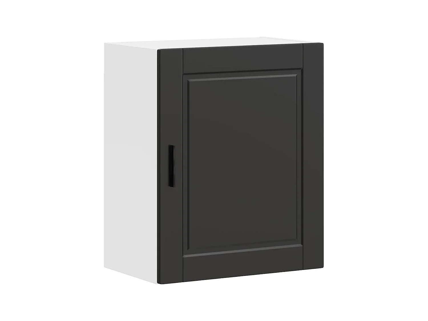 Armoire murale de cuisine noir bois d'ingénierie