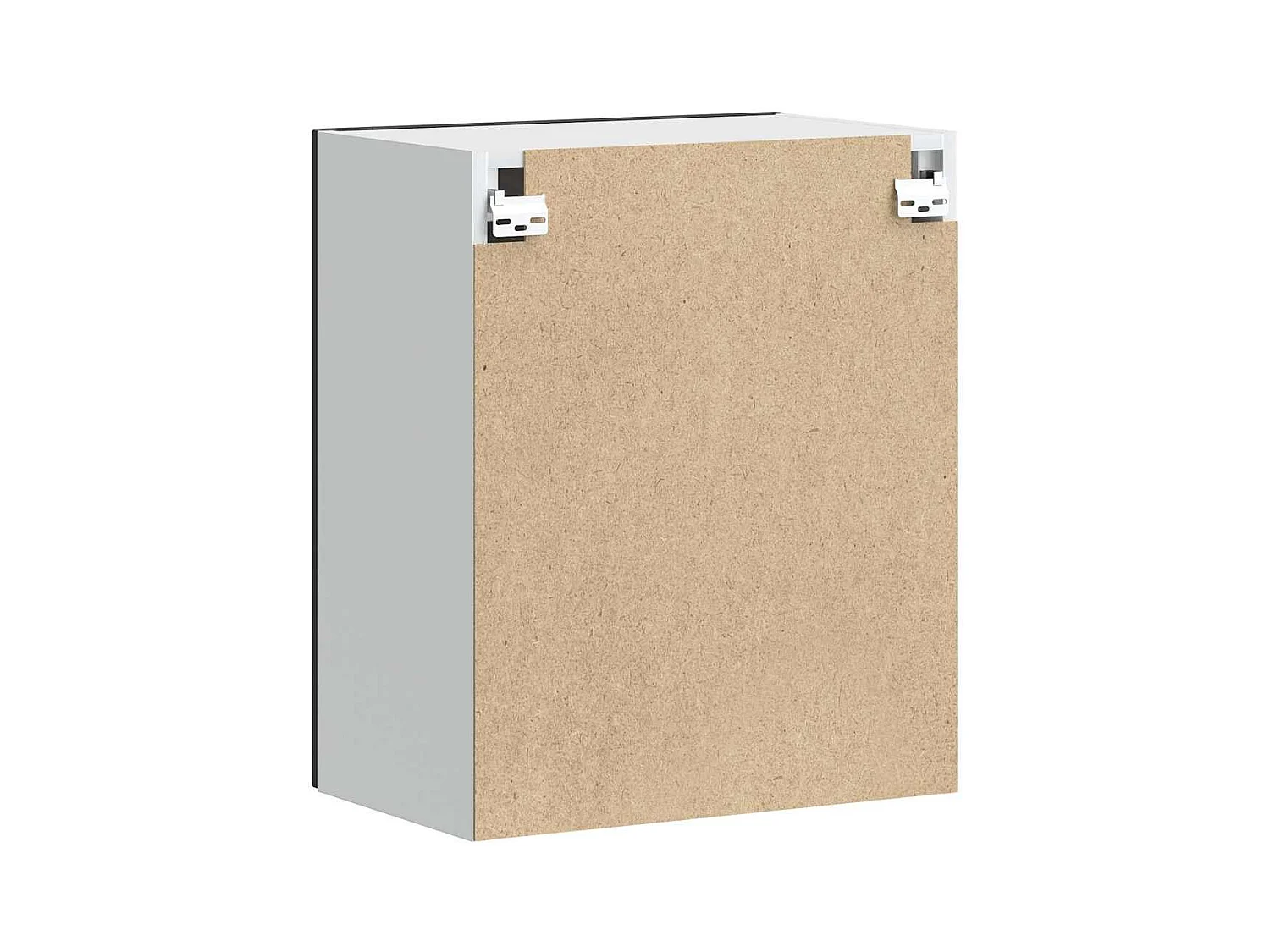 Armoire murale de cuisine noir bois d'ingénierie