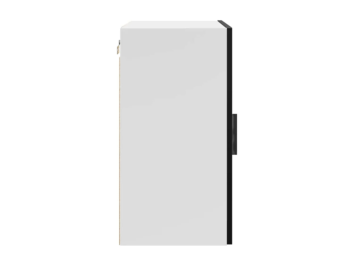 Armario de pared para cocina de madera de ingeniería negra Porto