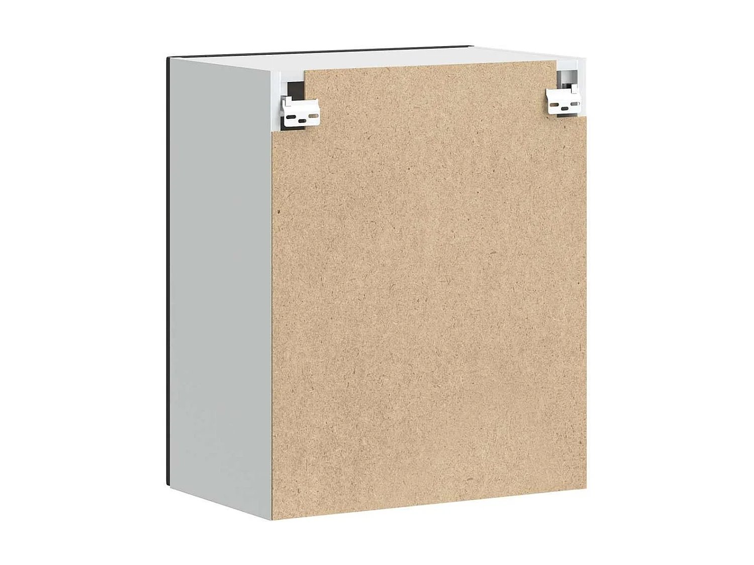 Armario de pared para cocina de madera de ingeniería negra Porto