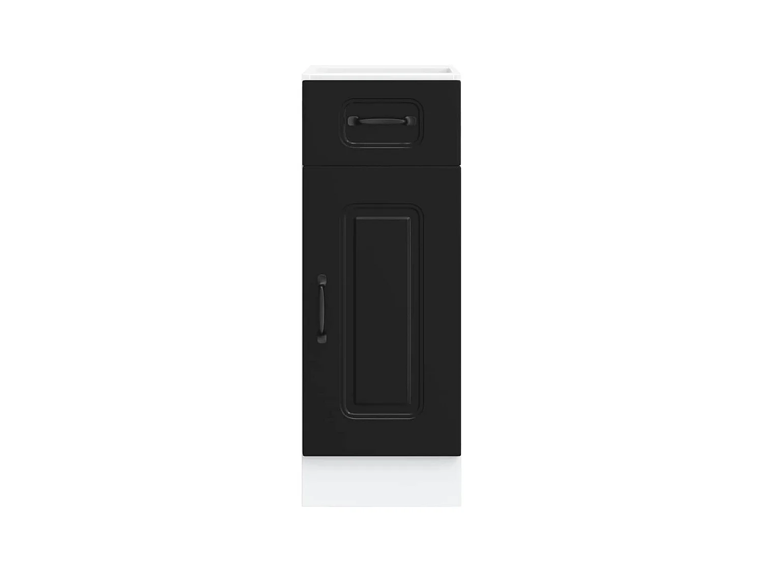 Armoire de cuisine noir bois d'ingénierie