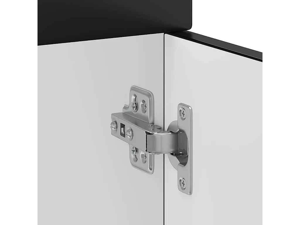 Armoire de cuisine noir bois d'ingénierie