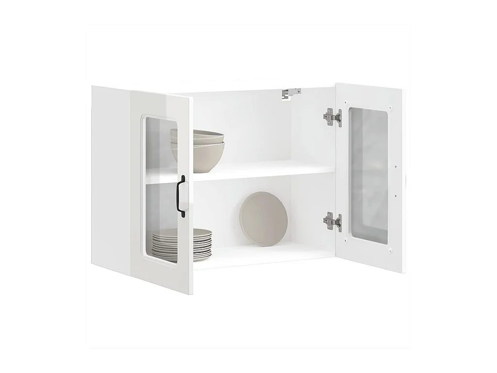 Pensile da cucina con anta in vetro