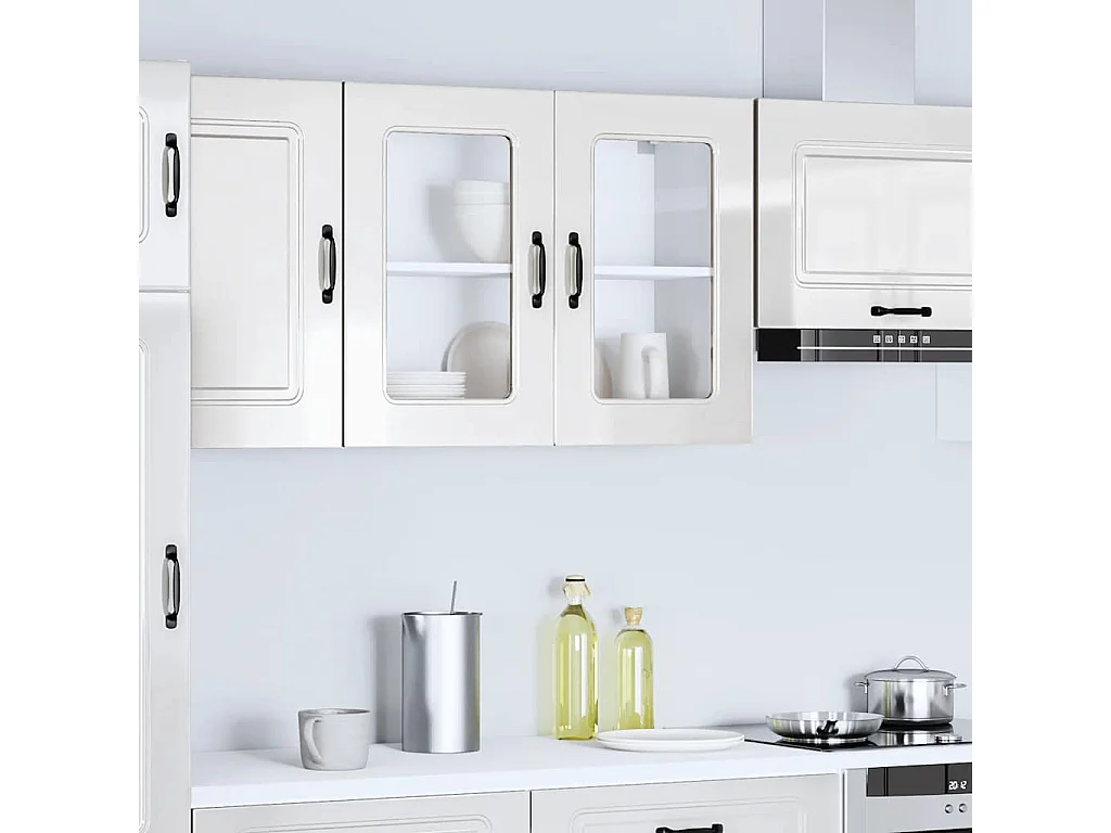Armoire murale de cuisine avec porte en verre
