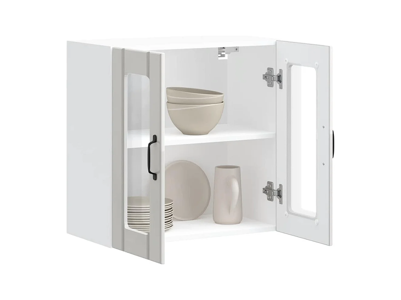 Armoire murale de cuisine avec porte en verre Lucca