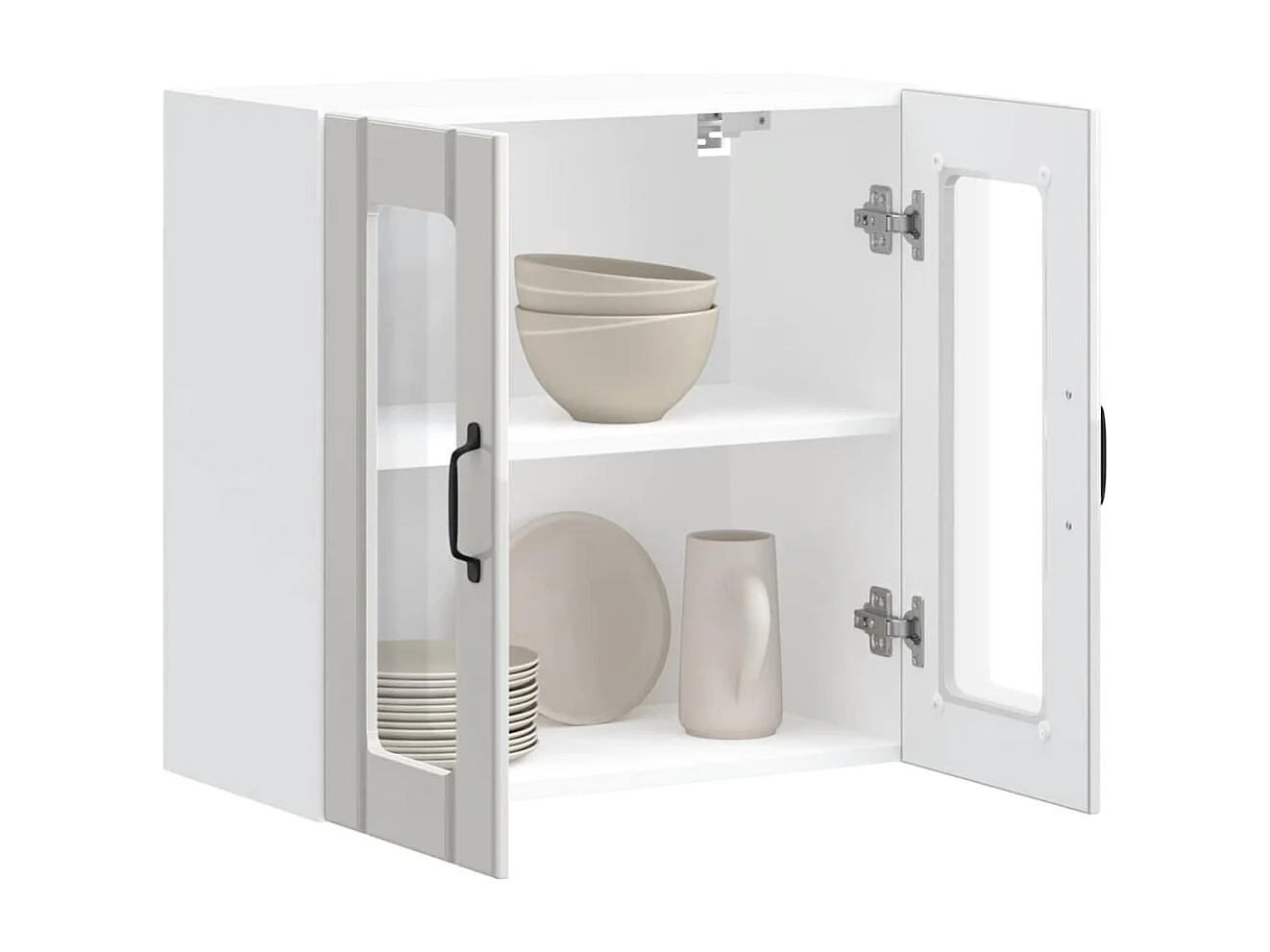 Armoire murale de cuisine avec porte en verre Lucca