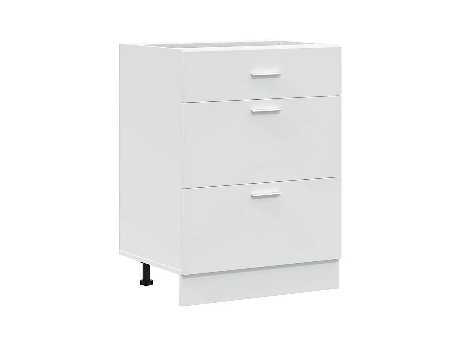 Mueble de cocina de madera de ingeniería blanca "Lyon"