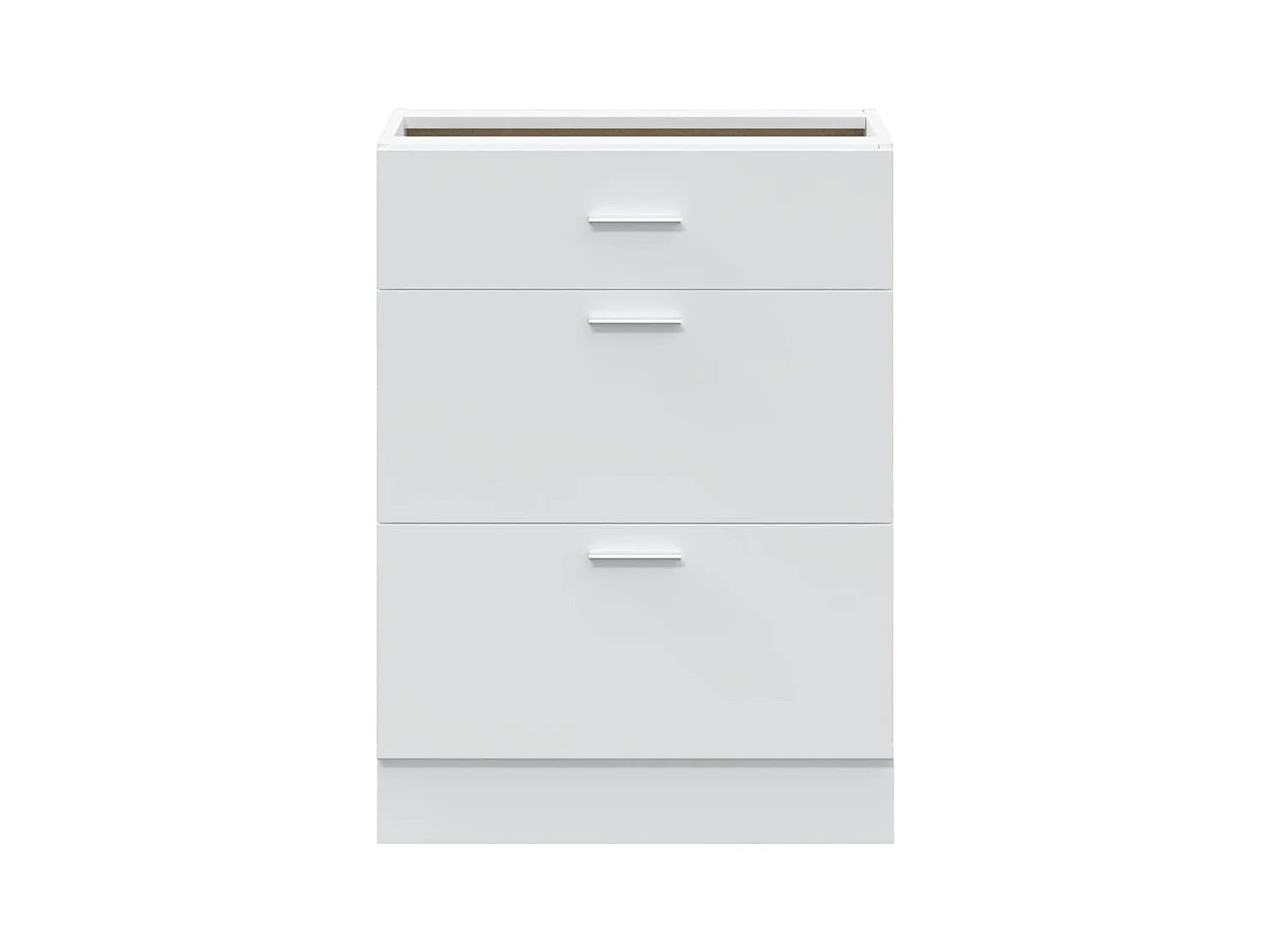 Mueble de cocina de madera de ingeniería blanca "Lyon"