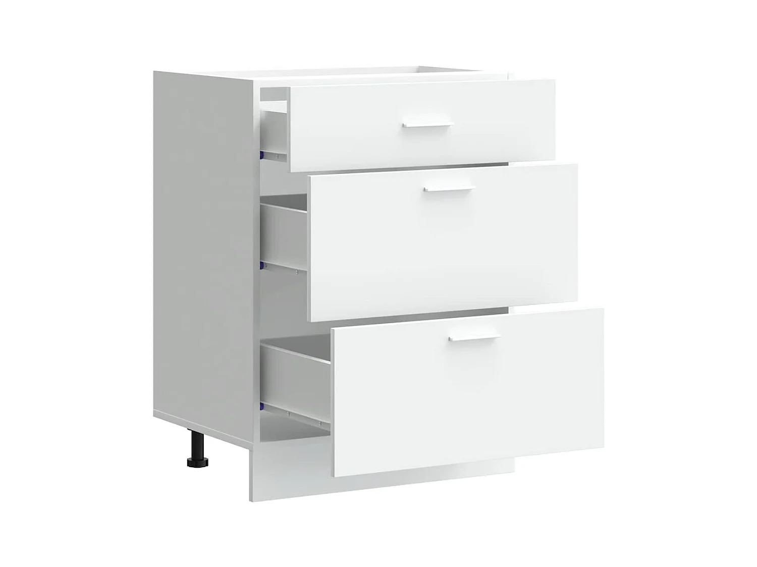 Mueble de cocina de madera de ingeniería blanca "Lyon"