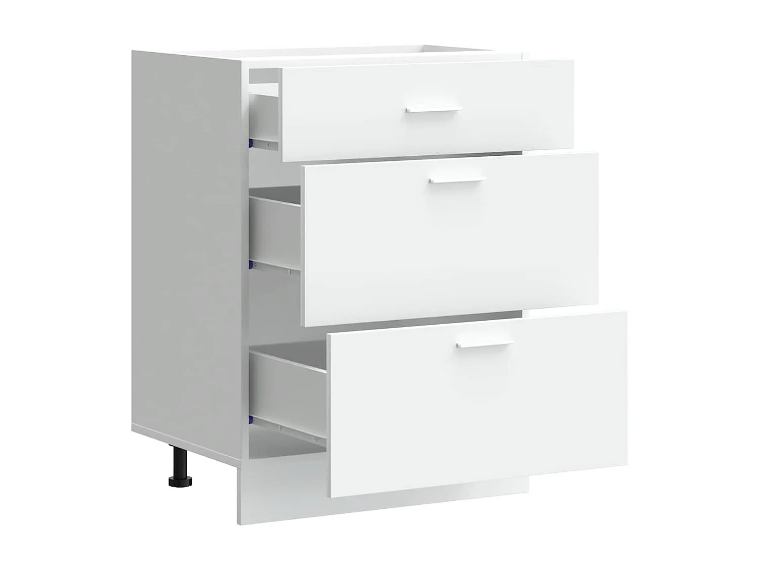 Armoire de cuisine blanc bois d'ingénierie