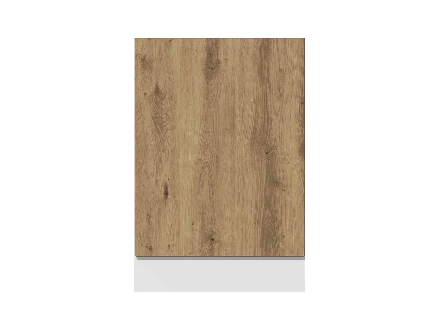 Pannello lavastoviglie in rovere lavorato a mano "Lyon"