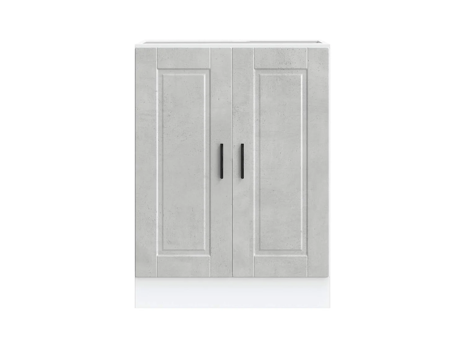 Armoire de cuisine gris béton bois d'ingénierie