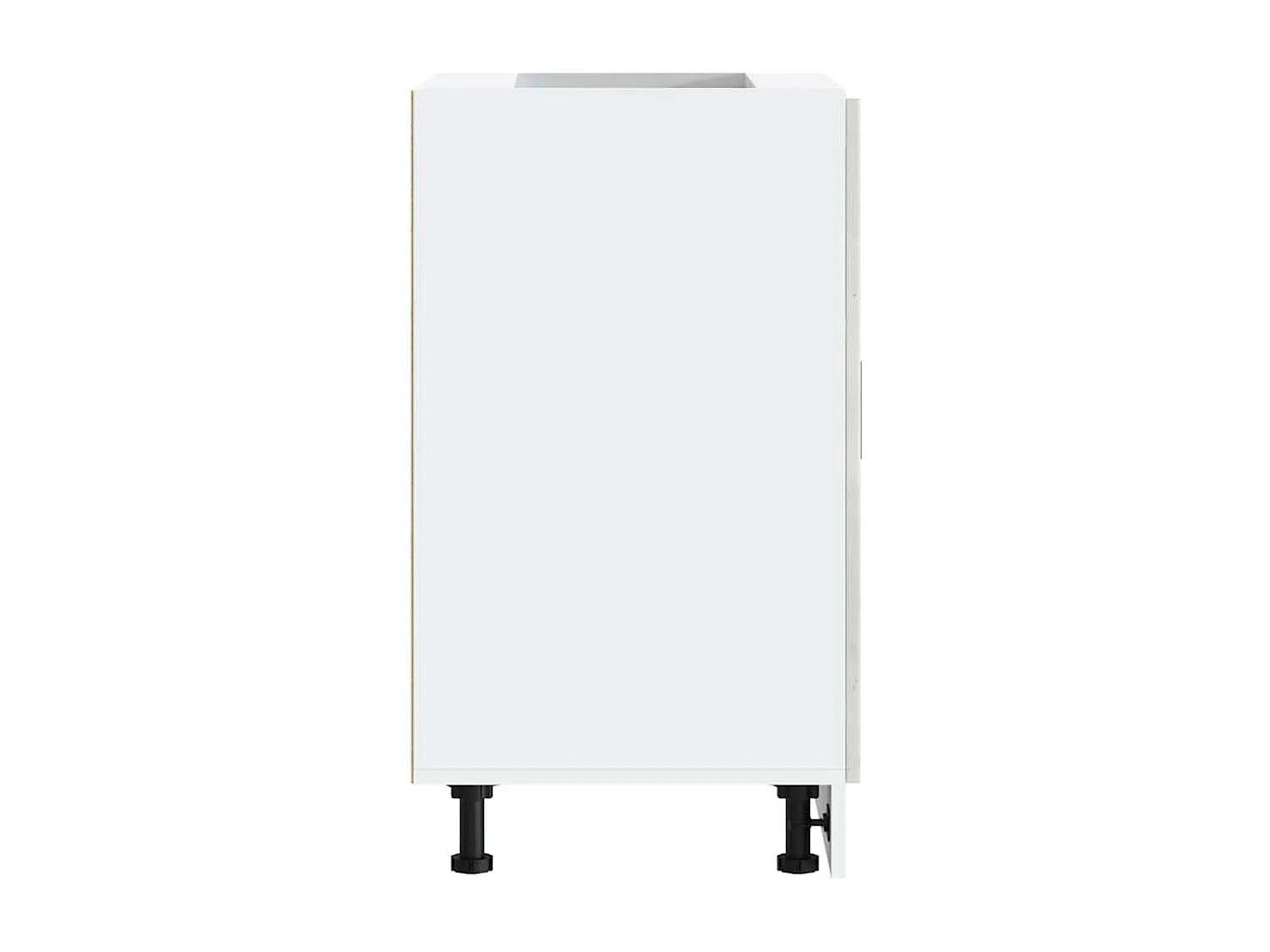 Armoire de cuisine gris béton bois d'ingénierie