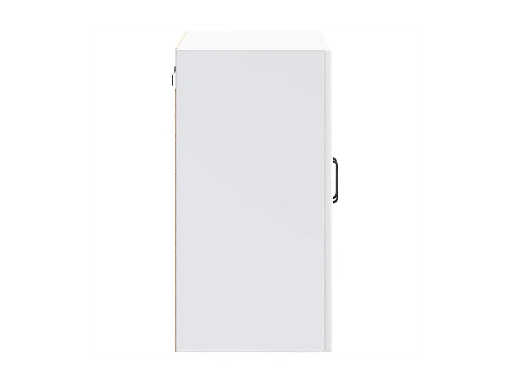 Pensile da cucina bianco con anta in vetro